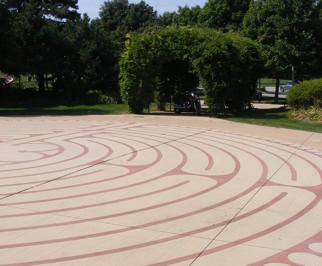 LABYRINTH IN FOREGROUND