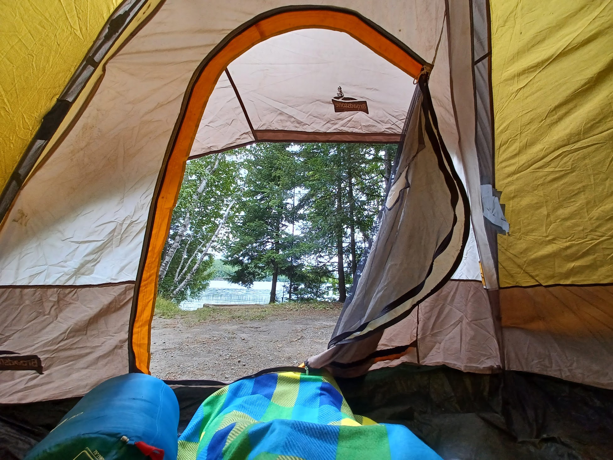A tent at Fairbank Provincial Park