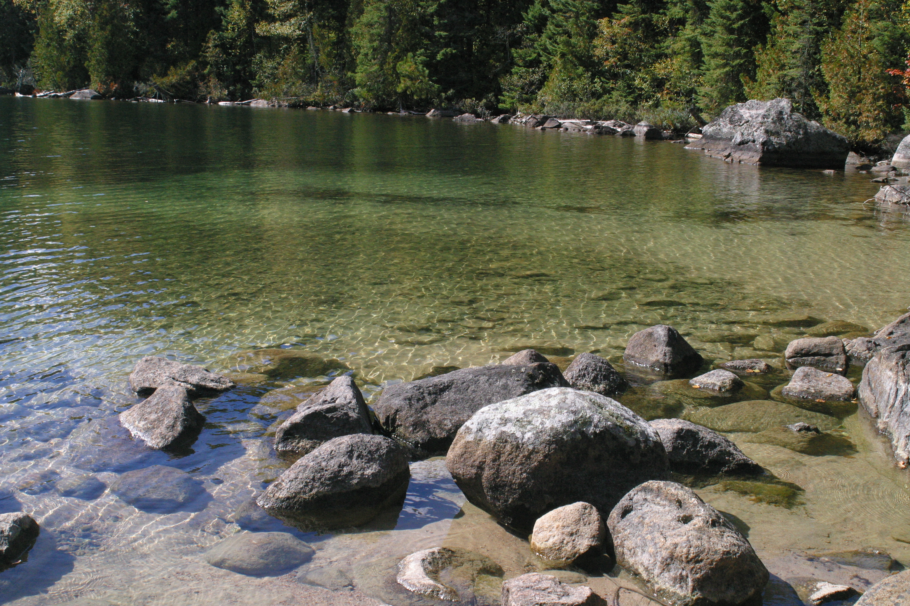 Pristine wilderness lakes in Ontario