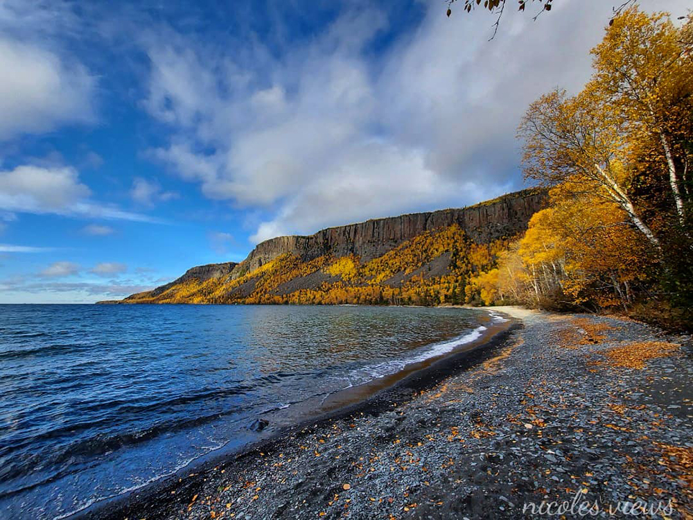 Sleeping Giant Provincial Park is a fall hiking paradise—pictured here is a view from the Lehtienen’s Bay Trail