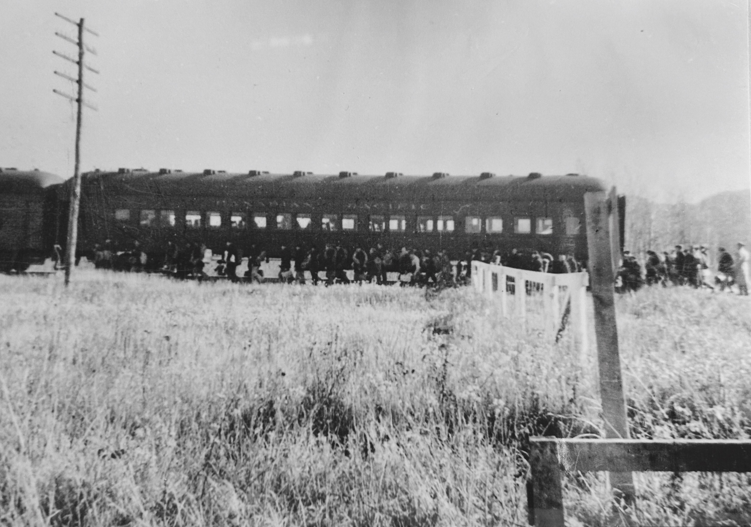 Prisoners arriving to Camp "R," July, 1940