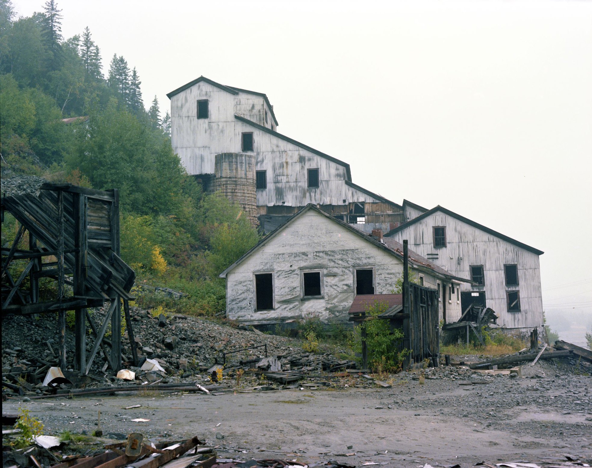 Buildings at the old Silver Cliff Mine