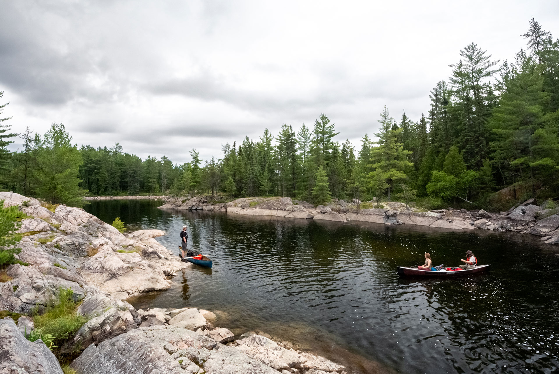 people paddling on Northeastern Ontario's Obabika River