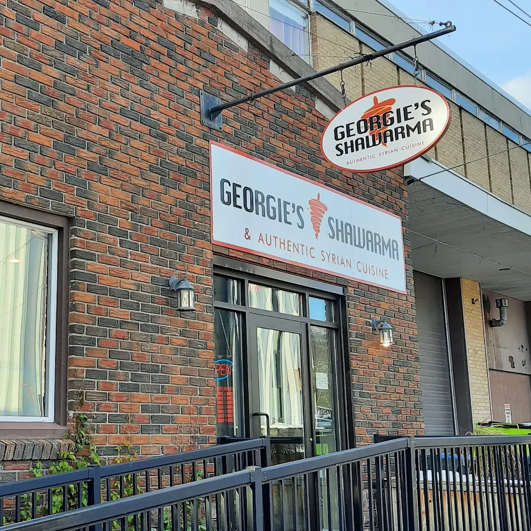 Georgie's Shawarma exterior sign