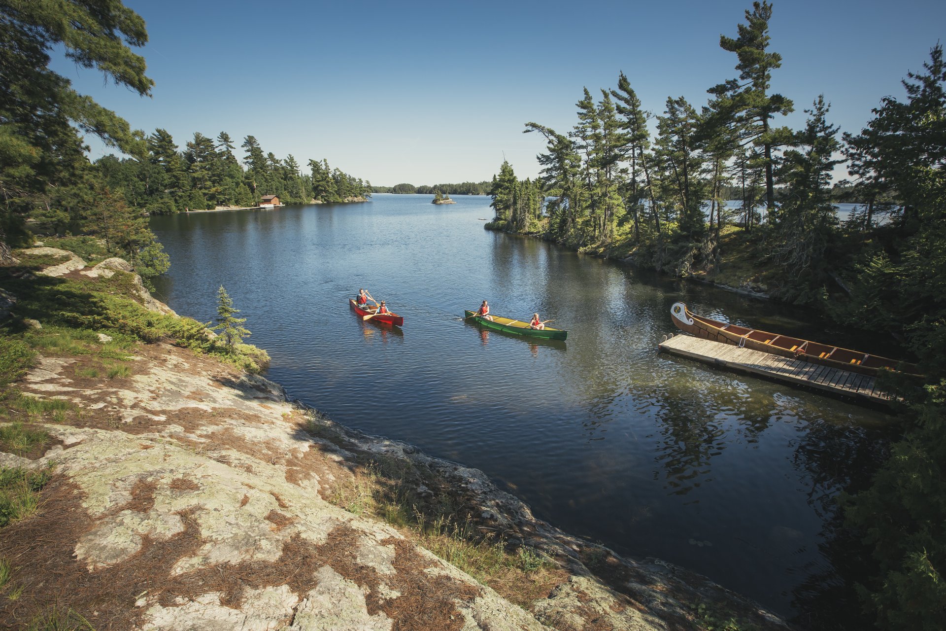 people canoe at Quetico
