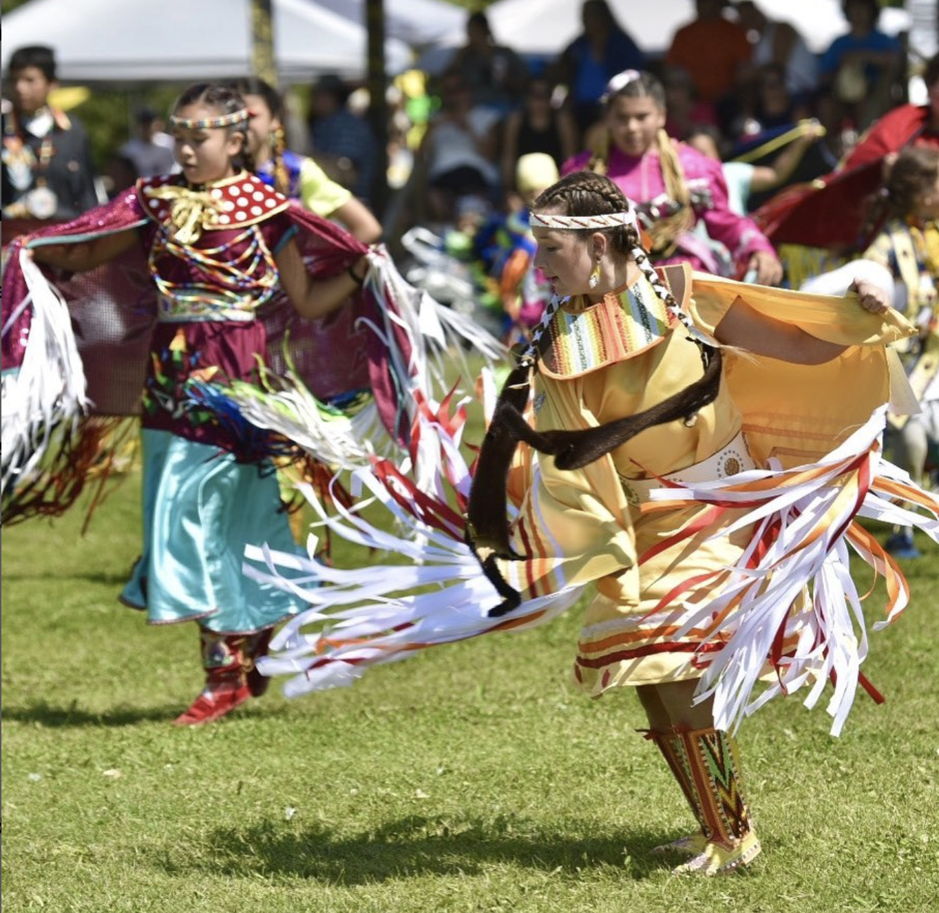 Dancers at Wikwemikong Cultural Festival, photo: Sofie Sharom