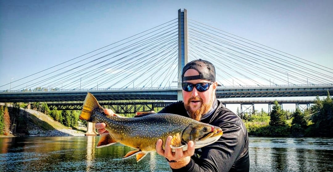 Brook trout caught on Nipigon River in Superior Country