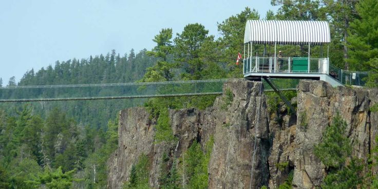 Eagle Canyon Bridge and Zipline over gorge