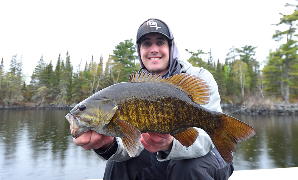 ontario bass fishing young angler