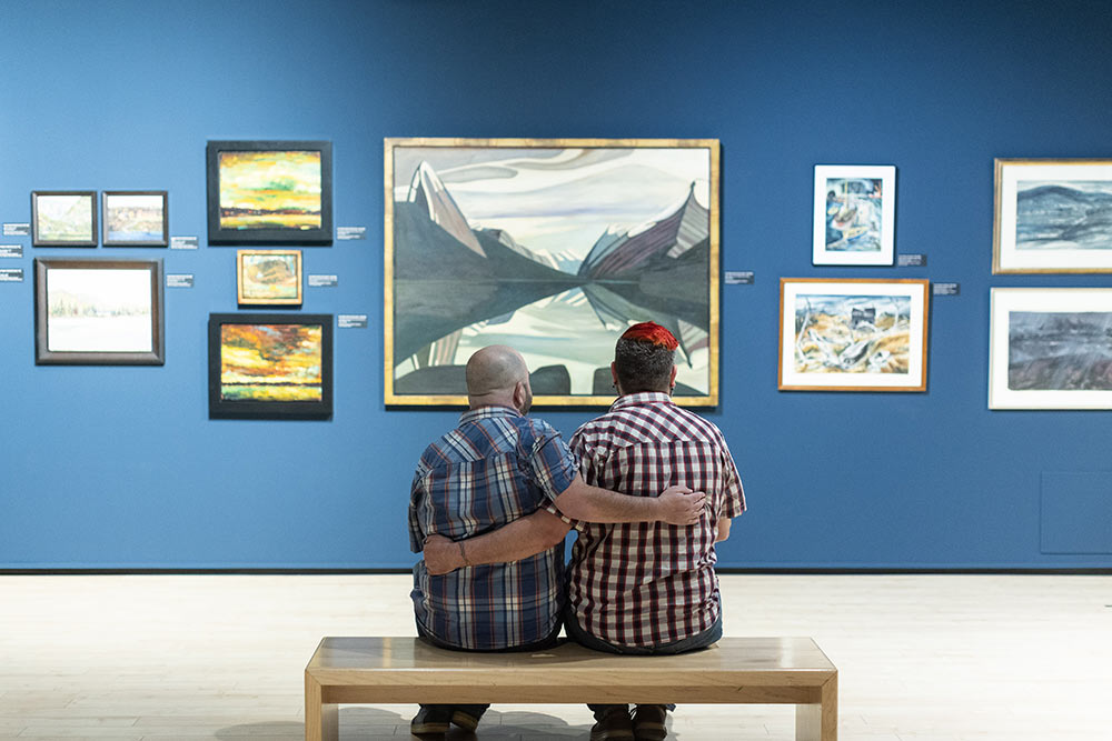 Couple at Art Gallery of Algoma Sault Ste. Marie