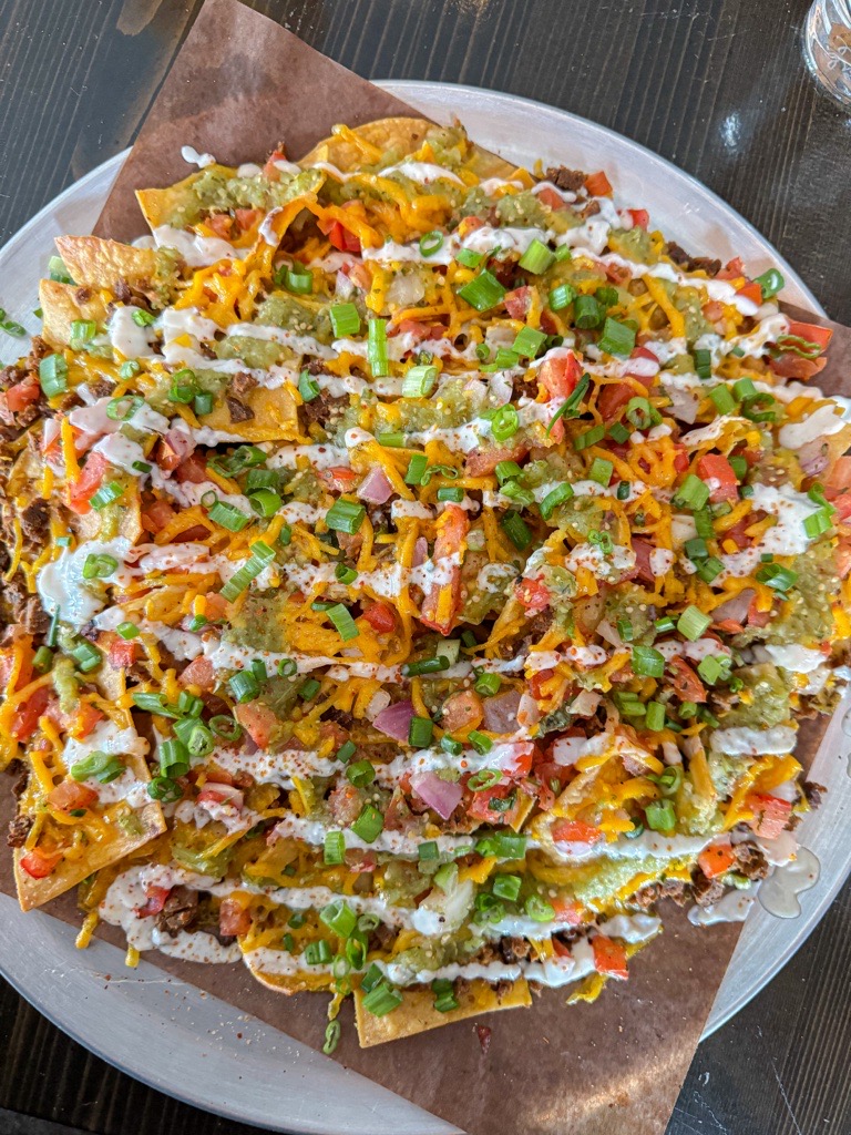 Loaded vegan nachos