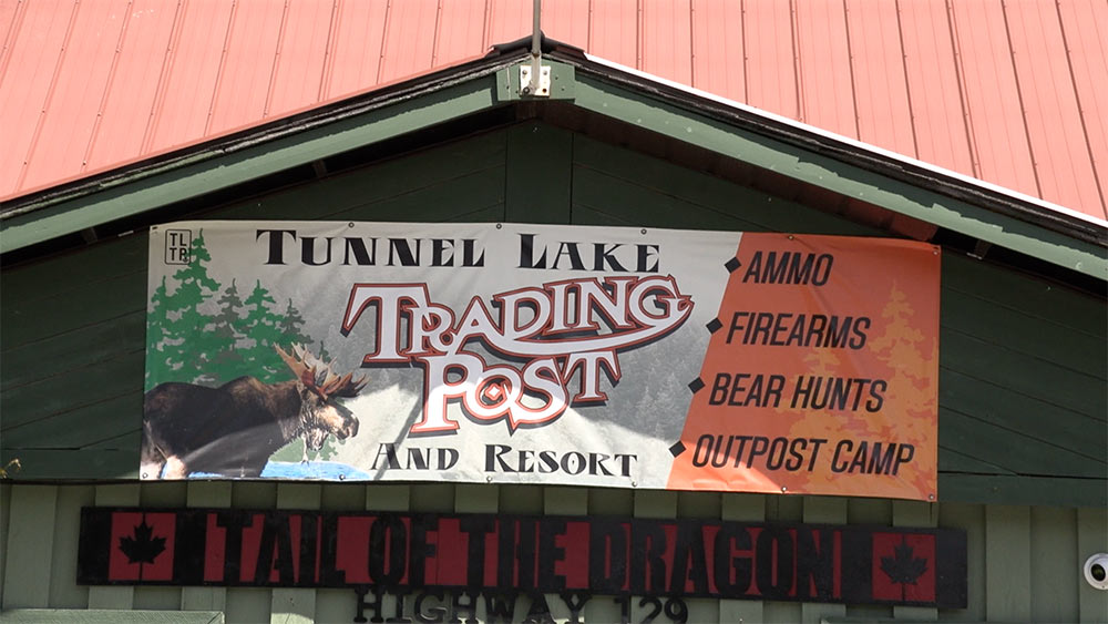 tunnel lake trading post sign