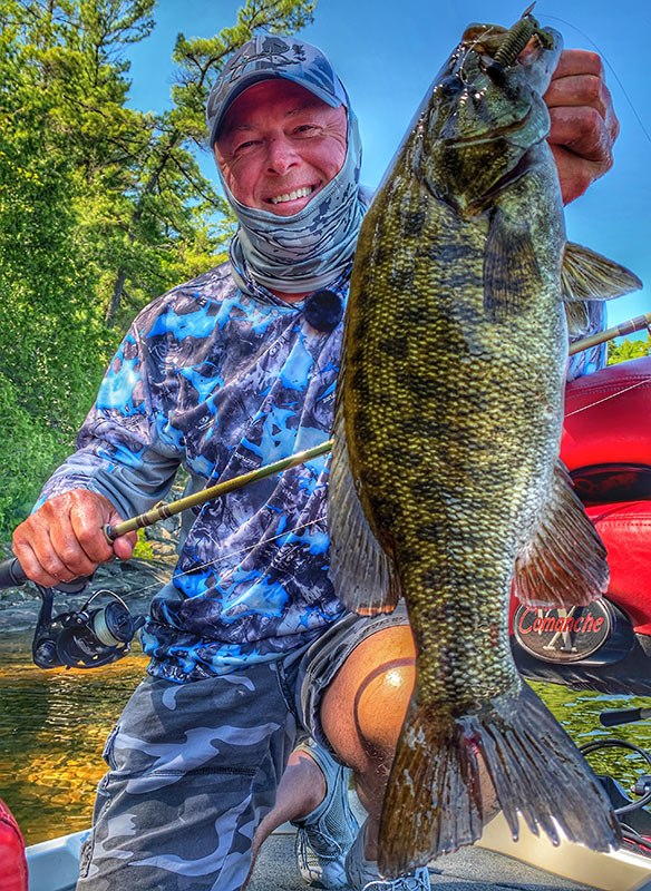 angler fishing ontario bass