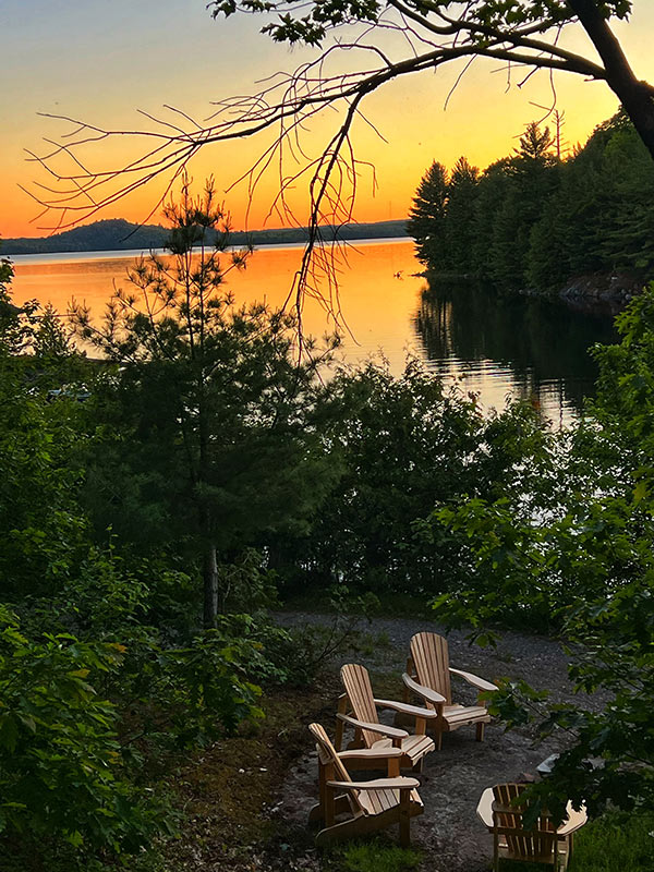 tunnel lake mississagi valley sunsest