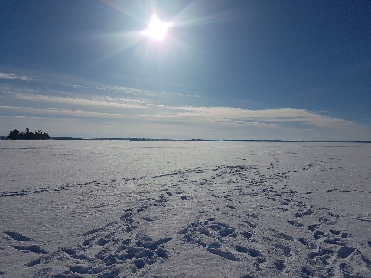 Bast lakes covered in ice open up many fishing opportunities during the winter.