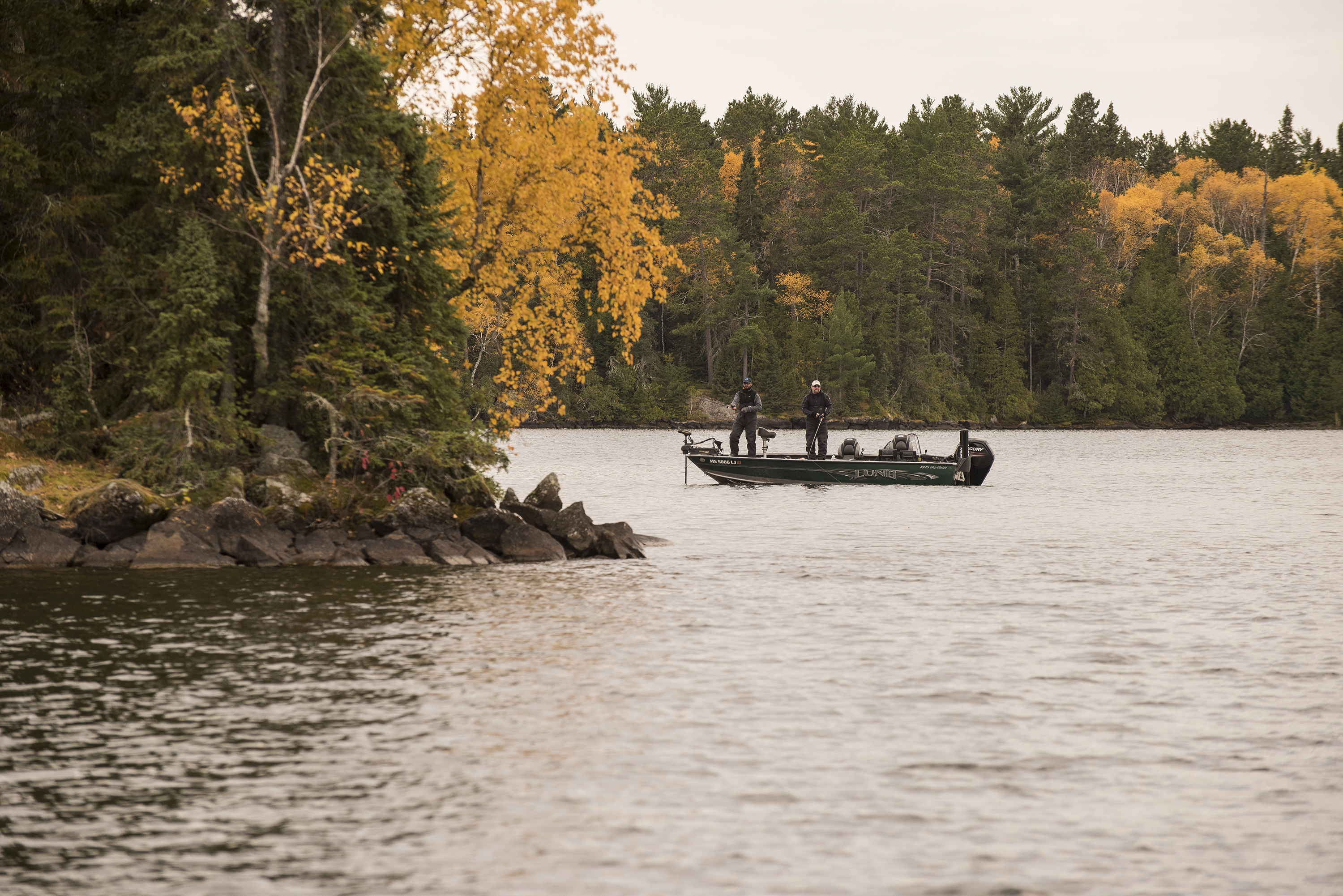 Catch a muskie fishing in the fall in Ontario