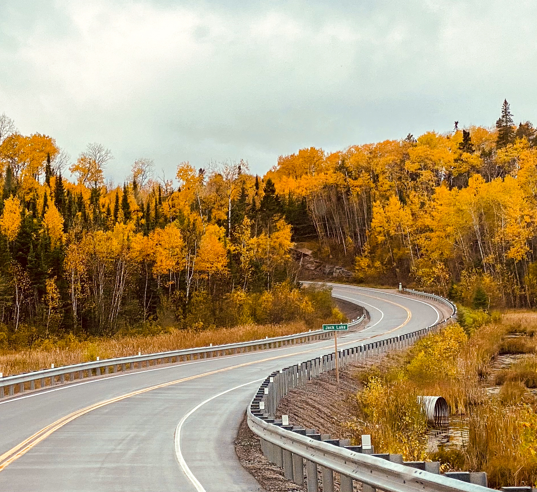 Winding Highway through northwest Ontario