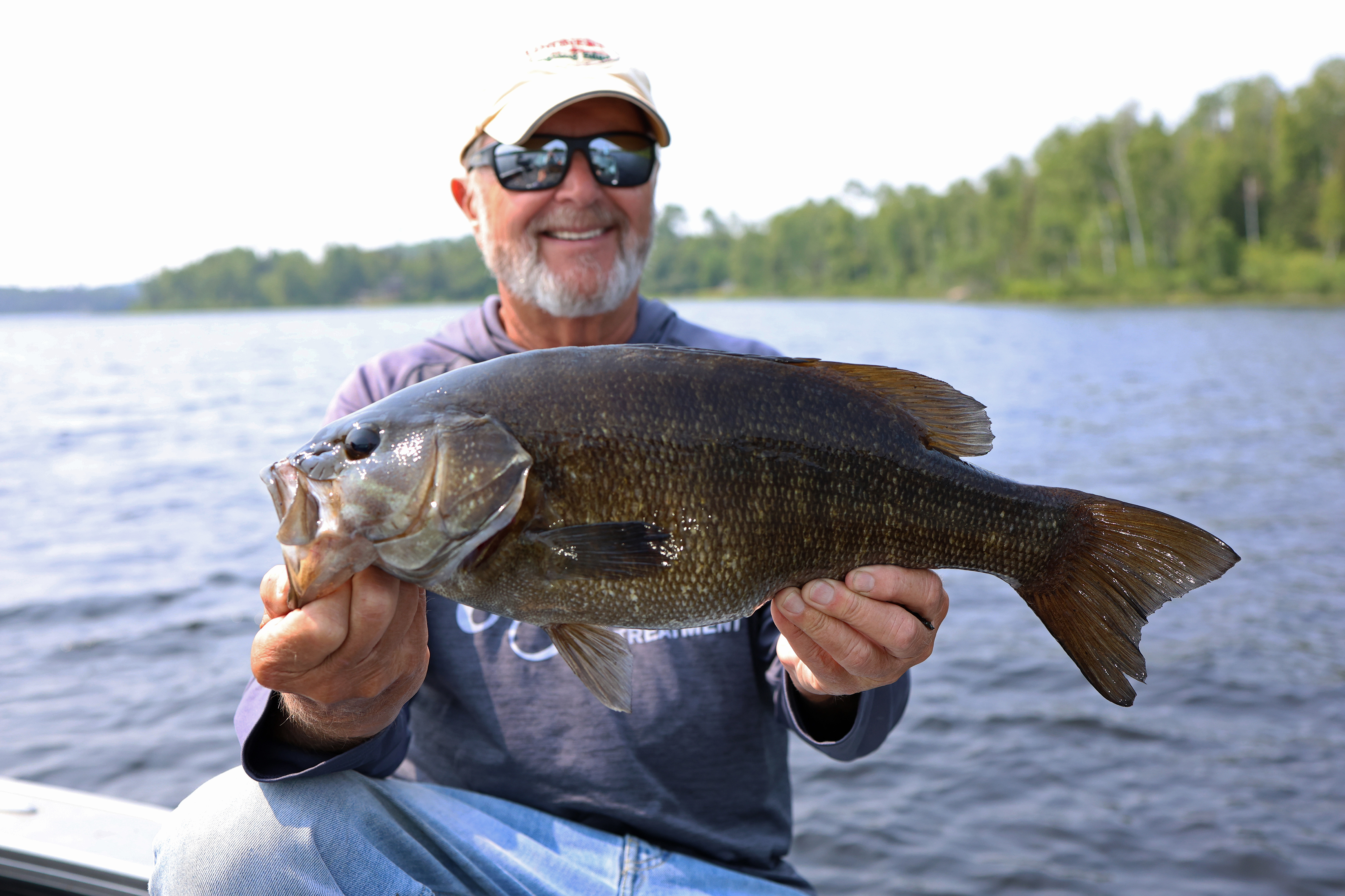 Big smallmouth bass caught near Atikokan, Ontario.