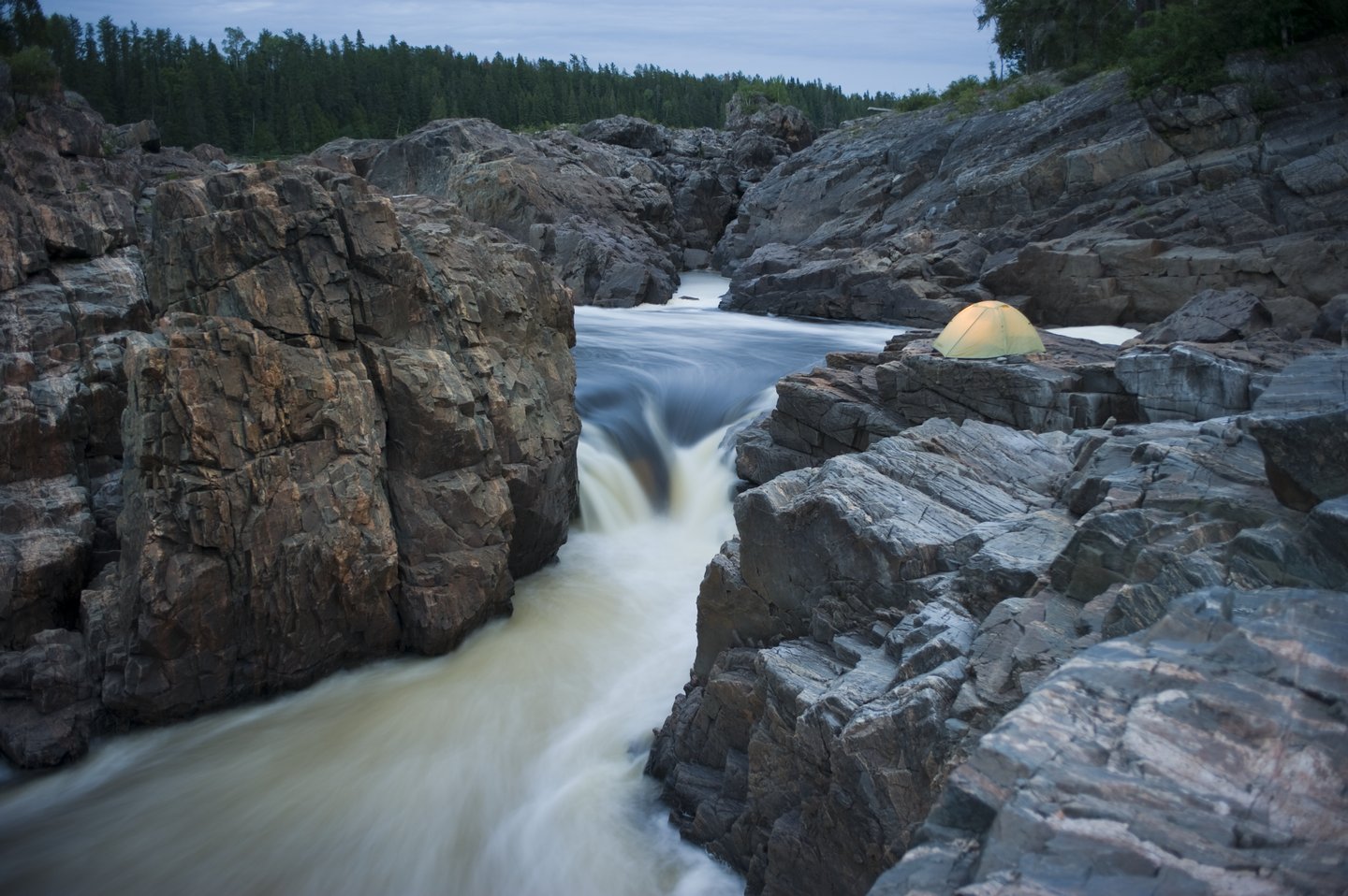 Camping along the Missinaibi River.  Credit: Destination Ontario