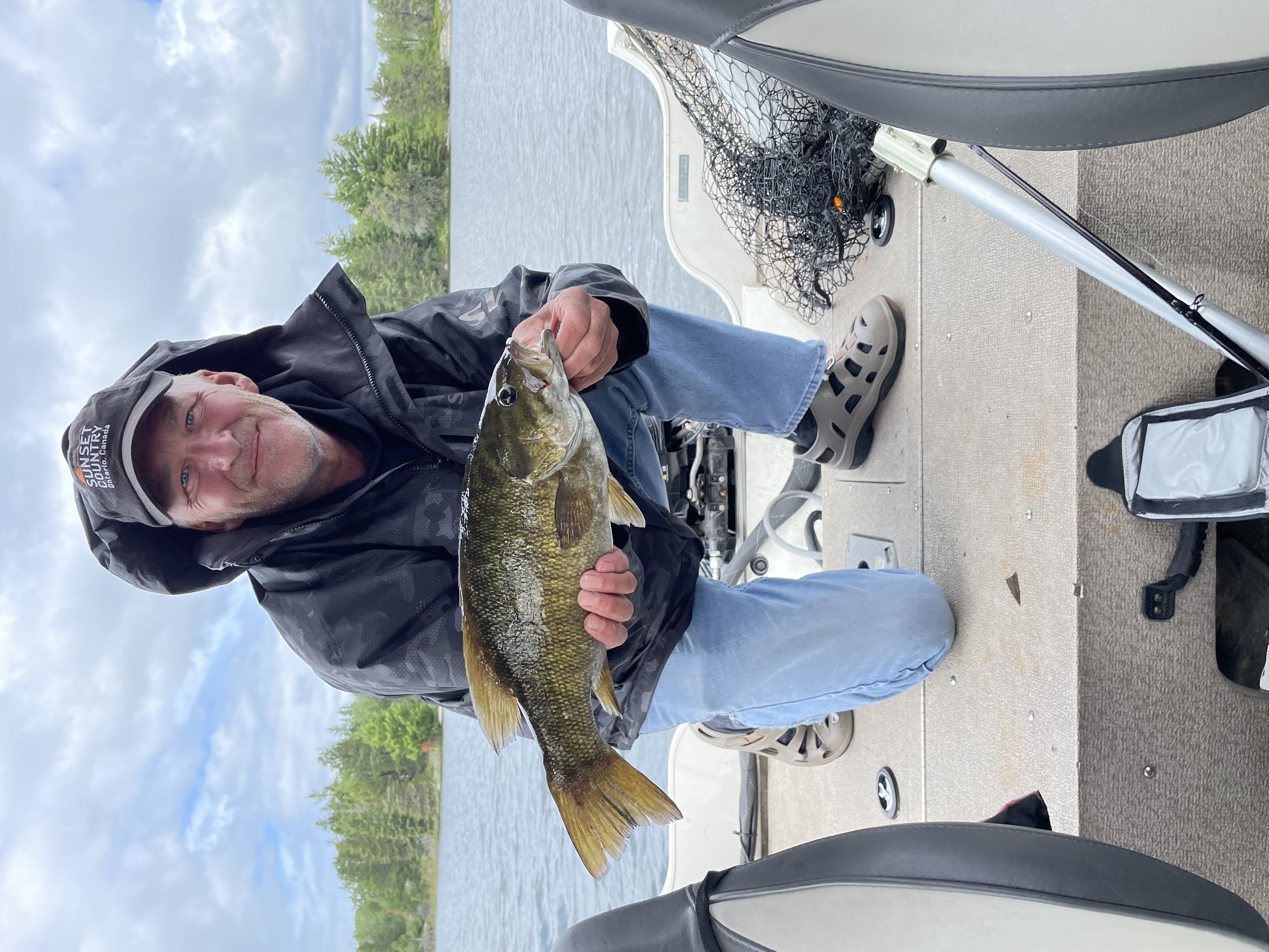 The author with a nice Lake of the Woods smallmouth bass