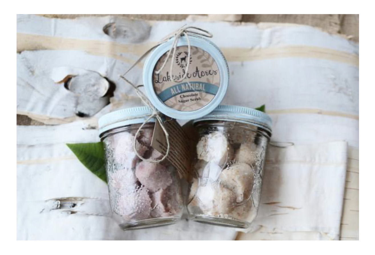 sugar scrubs in jars 