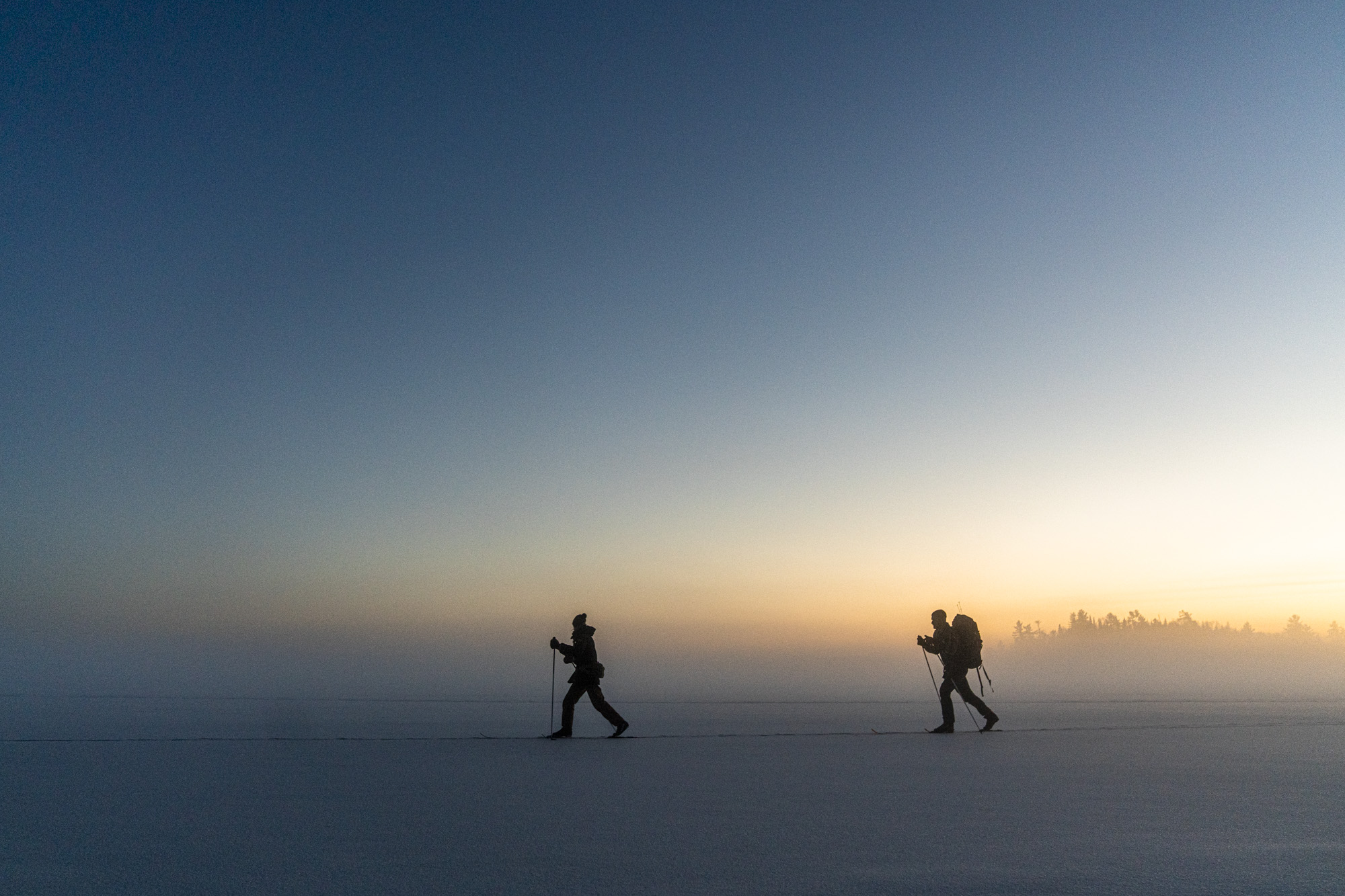 Gliding across Quetico’s snowy wilderness Credit: David Jackson // davidjackson__