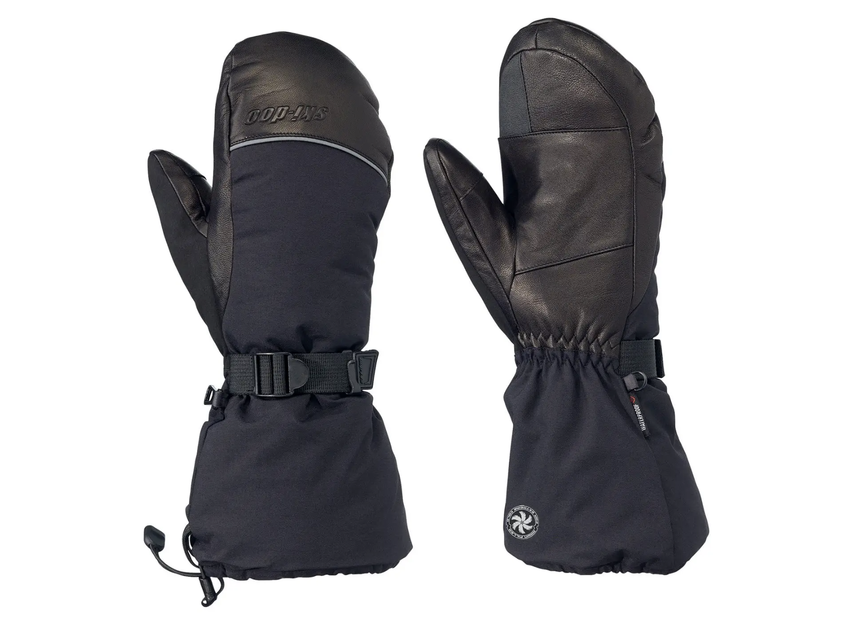 down insulated snowmobiling mitts 