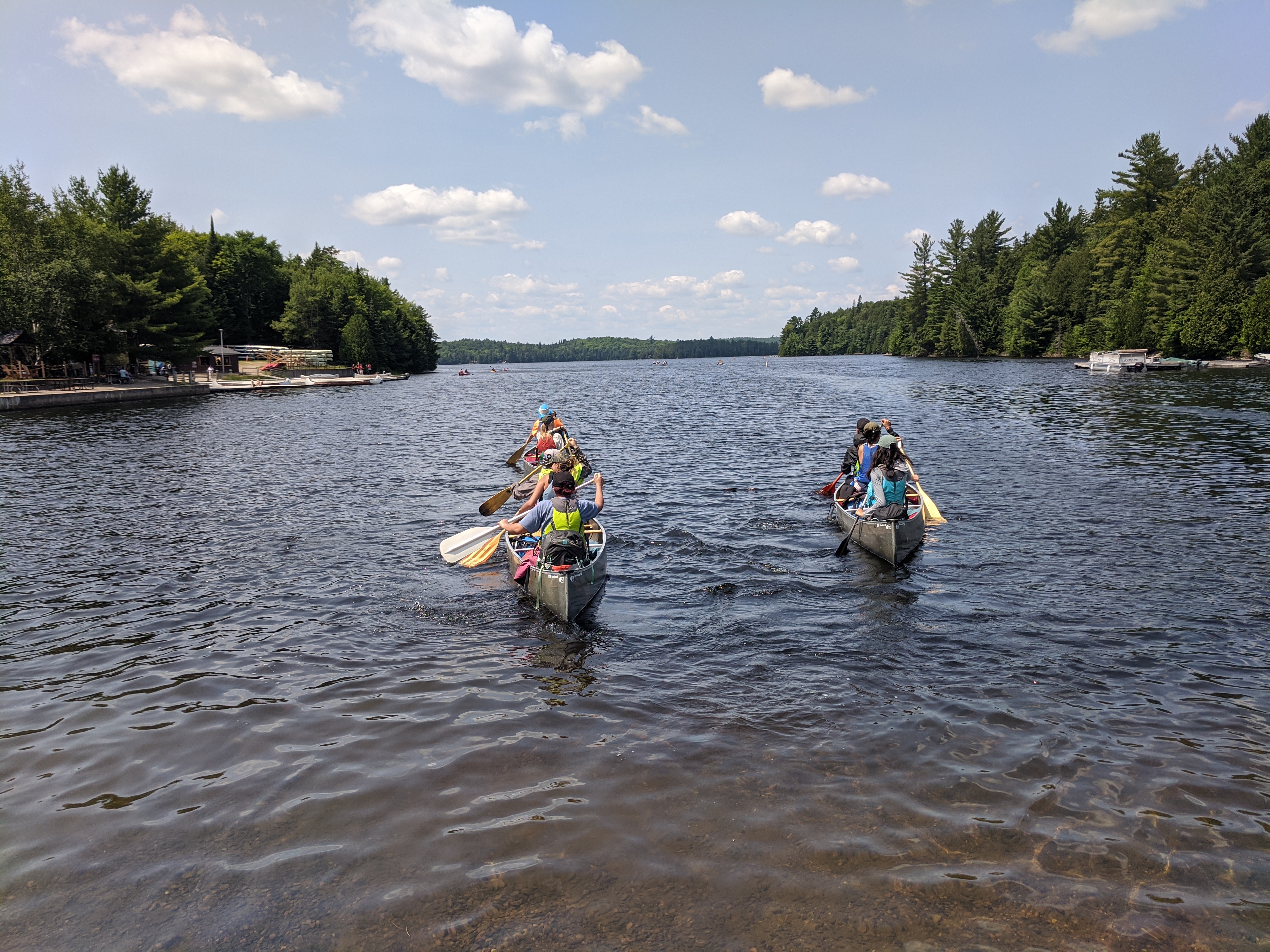 Campers on the water with Project Canoe. Credit: Project Canoe