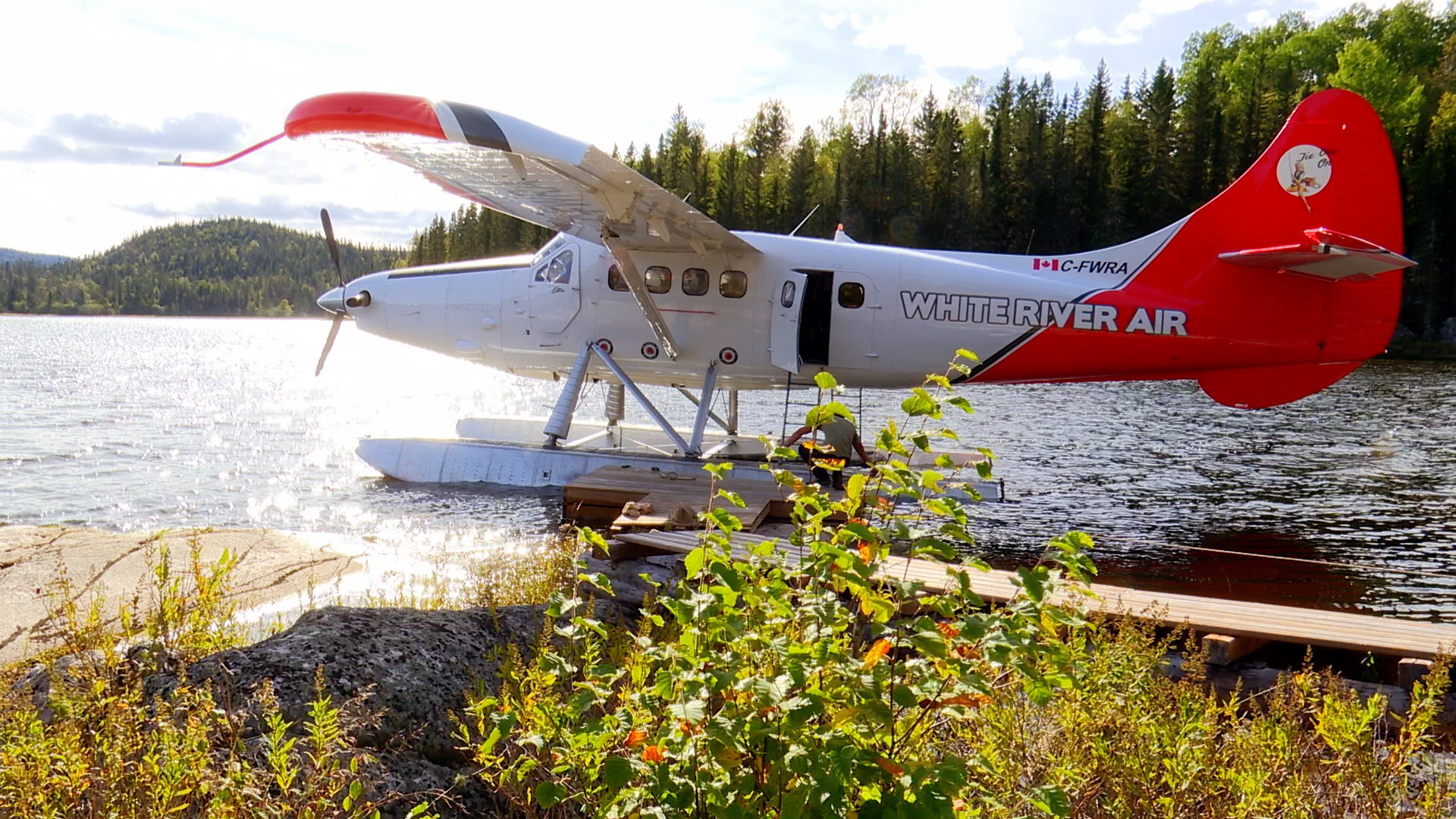 Float Plane at Dock