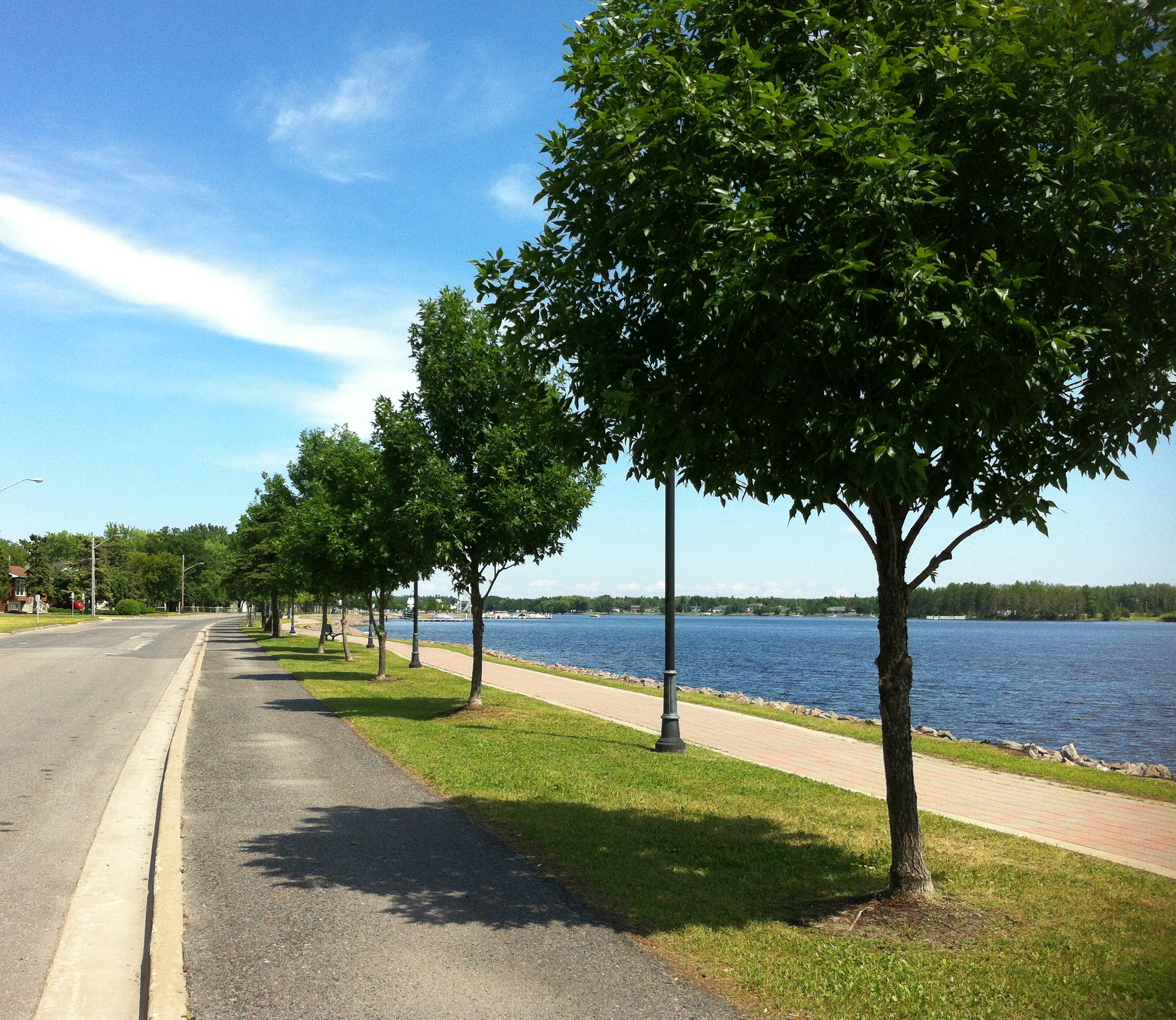 The La Verendrye Parkway in Fort Frances, Ontario, Canada.