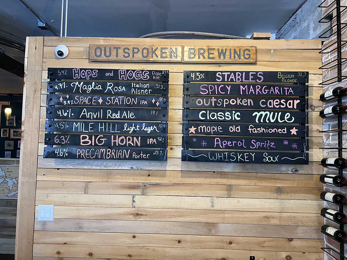 OutSpoken Brewing beer