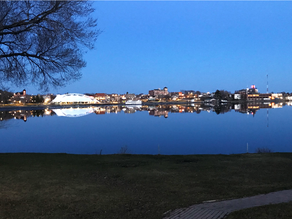 The harbourfront at Kenora, Ontario