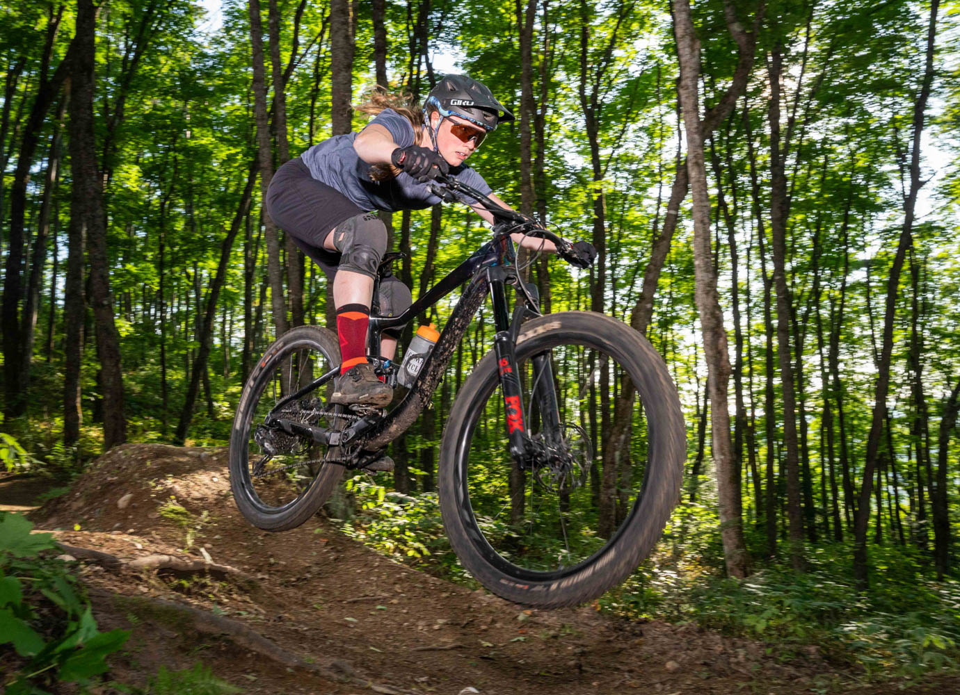 Working up an appetite in the Hiawatha Highlands.  Credit: Colin Field