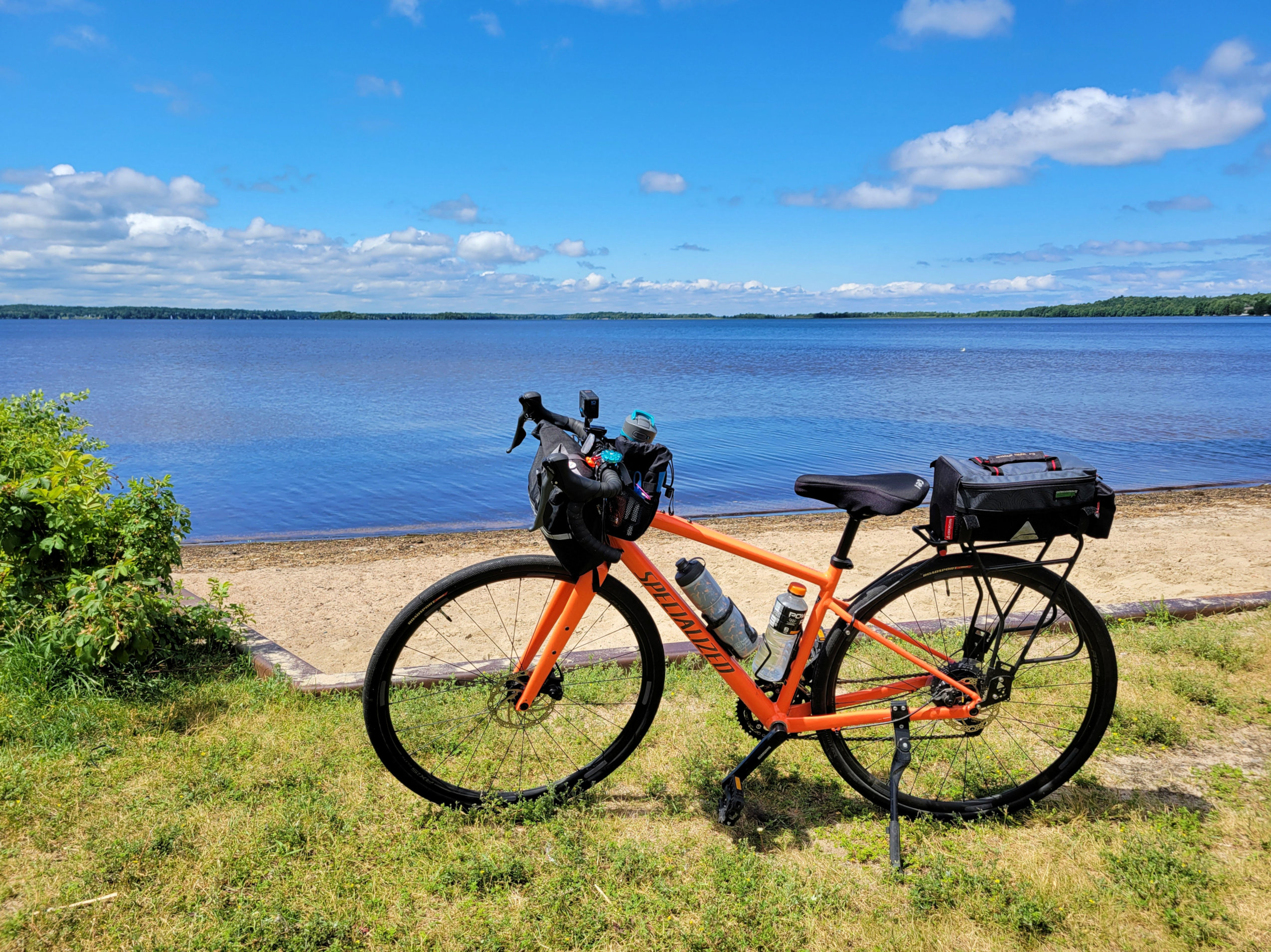 Callander Bay along the Spirit of the Bay route in North Bay. Credit: Josie Dinsmore