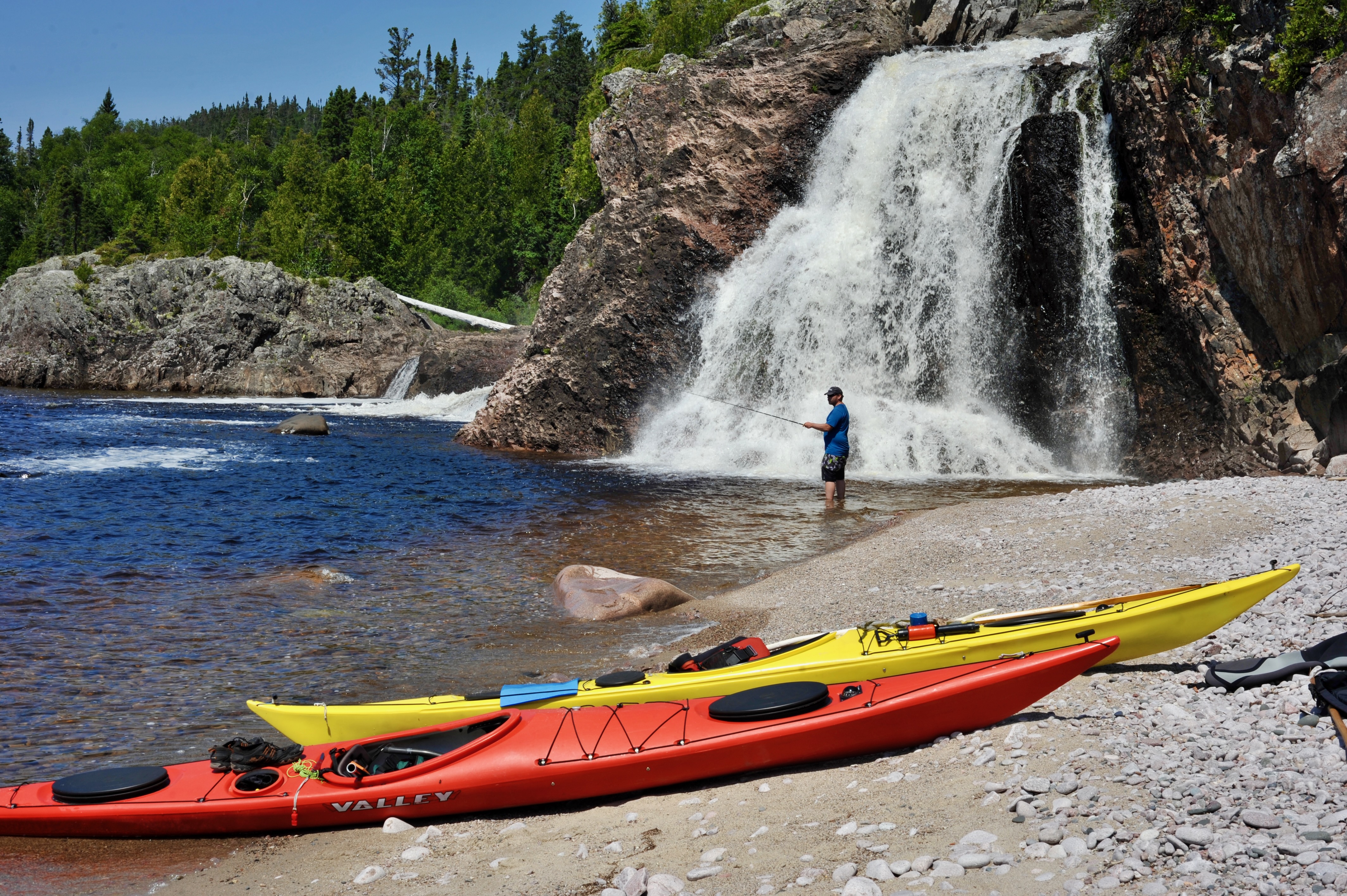 Cascade Falls is located in Pukaskwa National Park. Credit: Virginia Marshall 