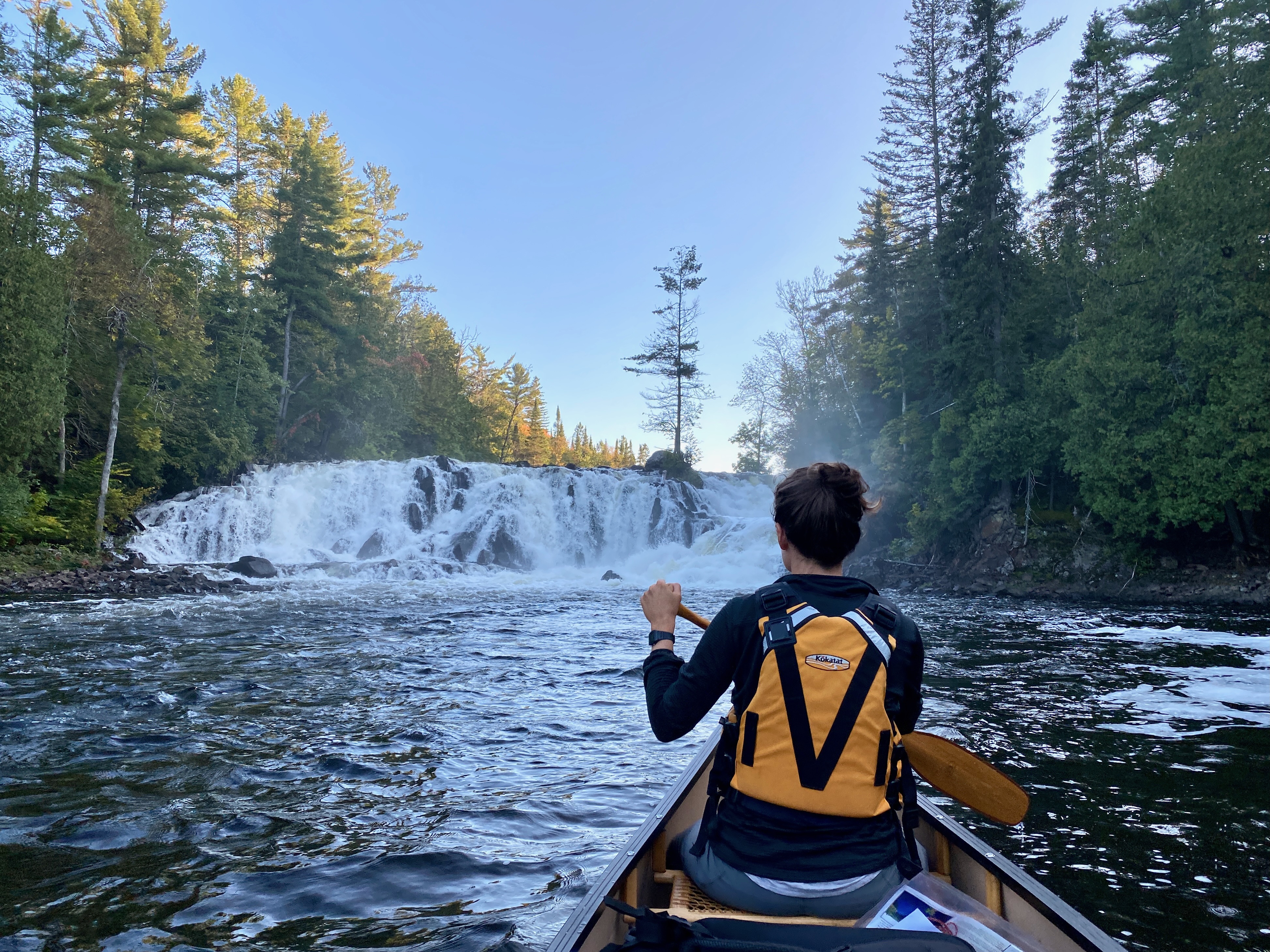 Paresseaux Falls is an easily accessible paddle-in waterfall. Credit: Virginia Marshall