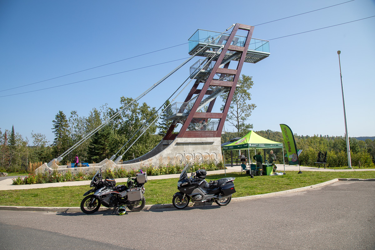 Motorcycle Superior Nipigon Bridge