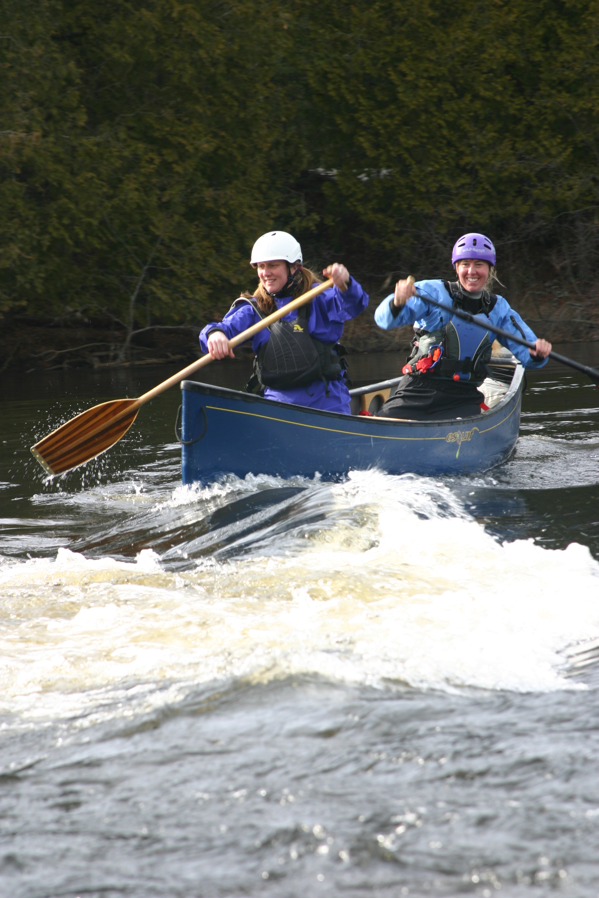 Laugh and learn while you paddle downriver.  Credit: Virginia Marshall 