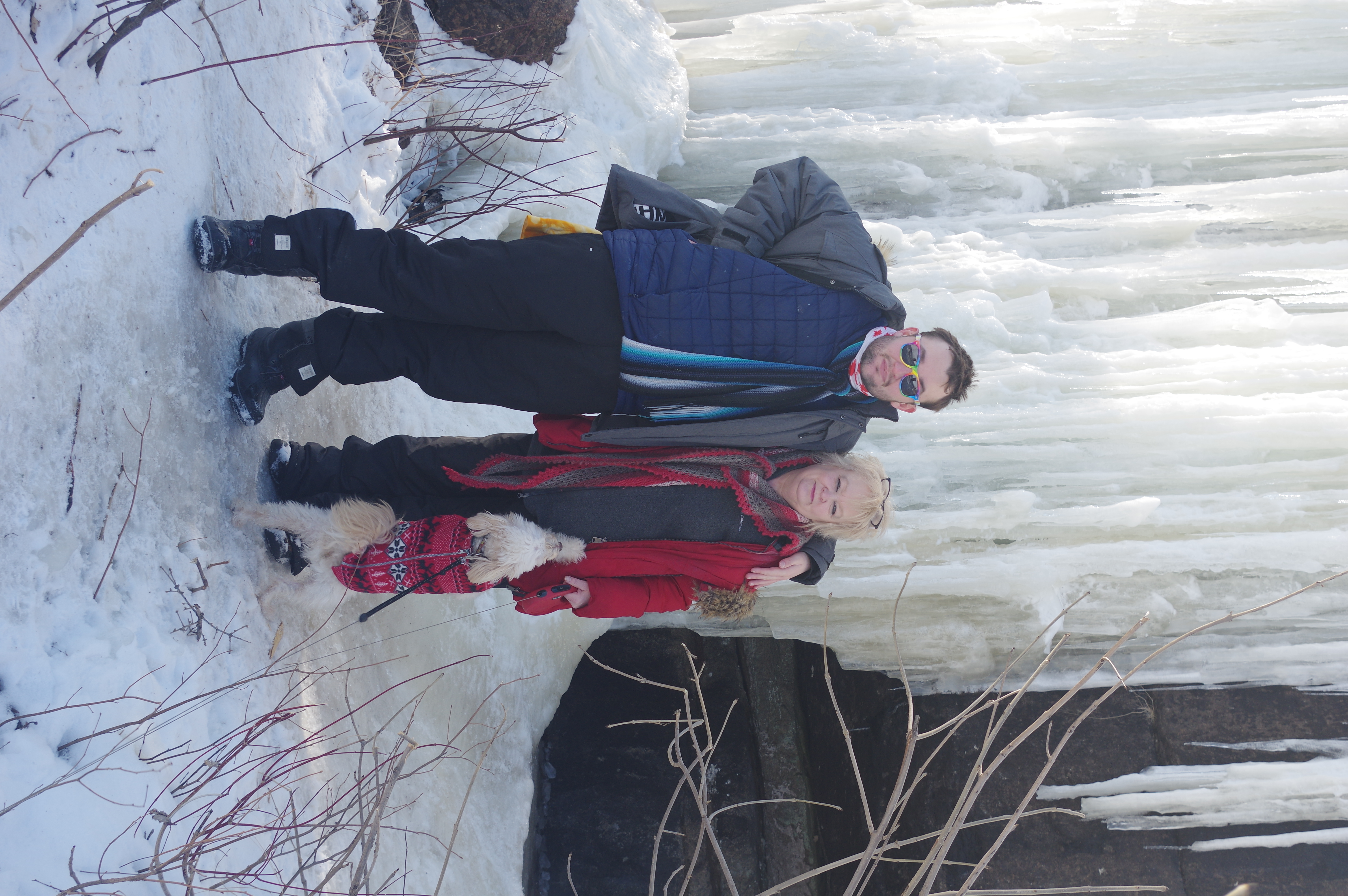 Forgotten Lake ice wall north of Kenora, Ontario.