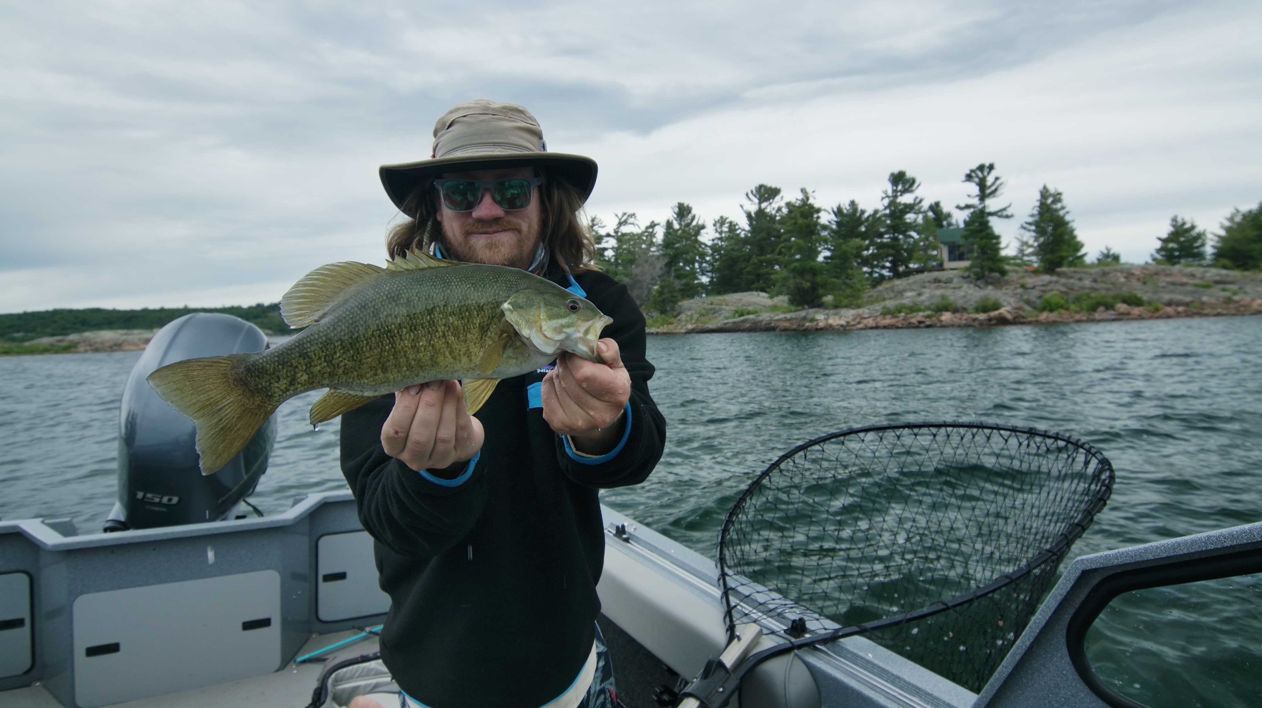 lake huron bass fishing