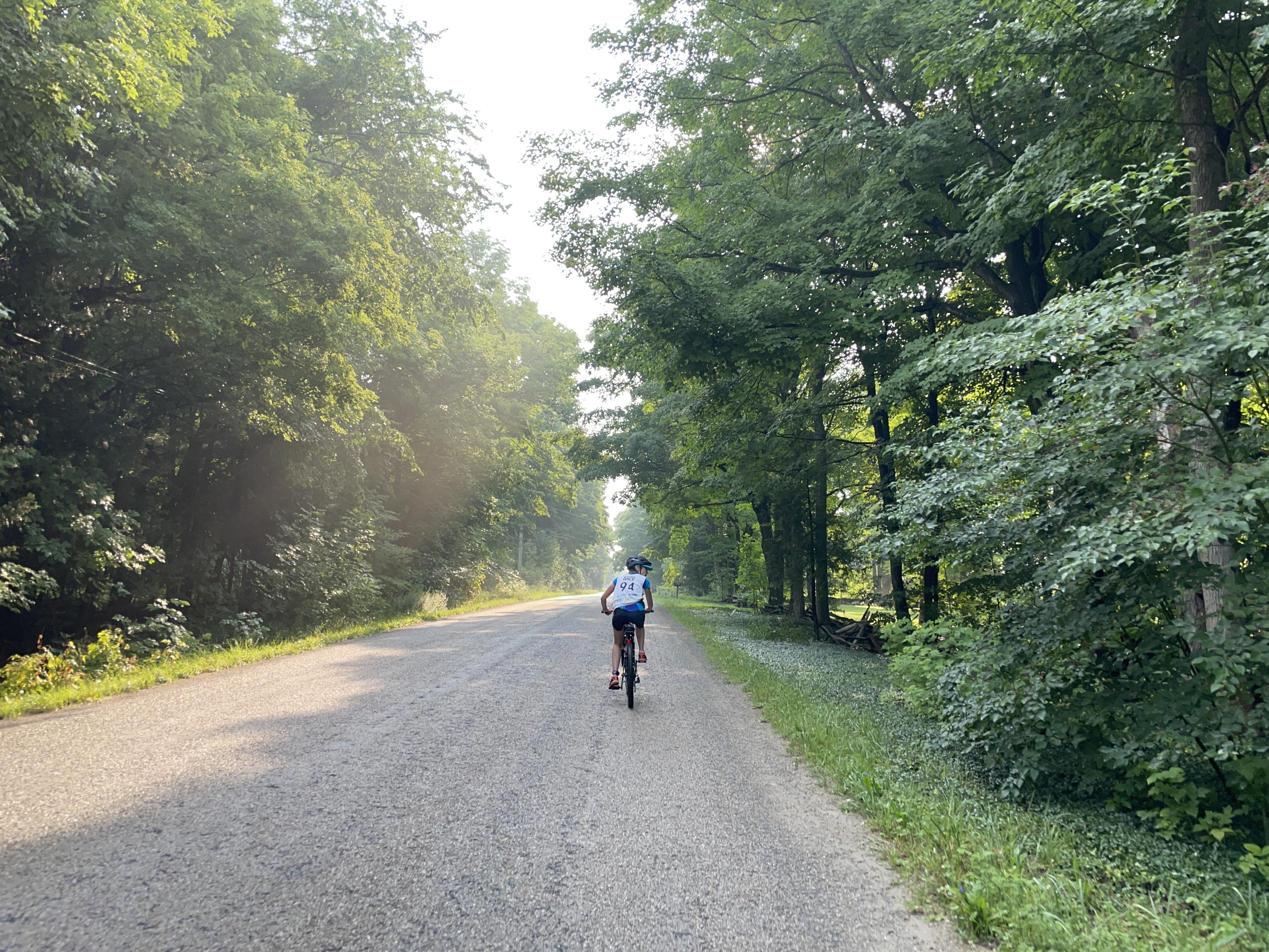 bike on gravel road