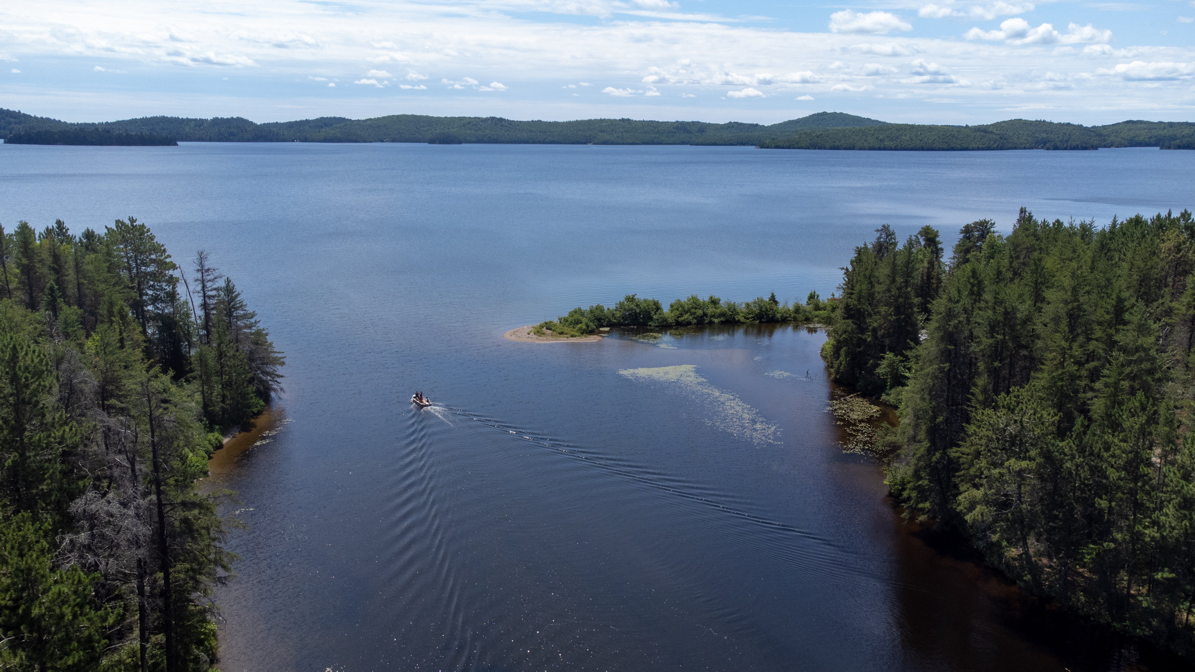 Windy Lake viewed from above. • Photo: Ontario Parks