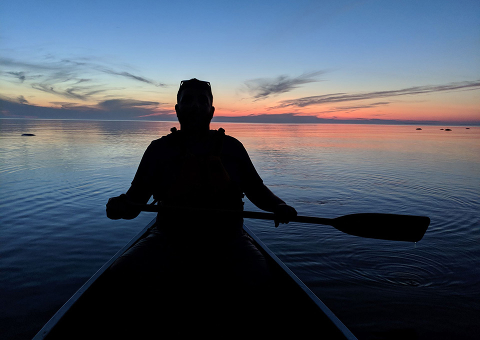 Paddling and off-the-grid experiences with Forest the Canoe in Goulais, Ontario.