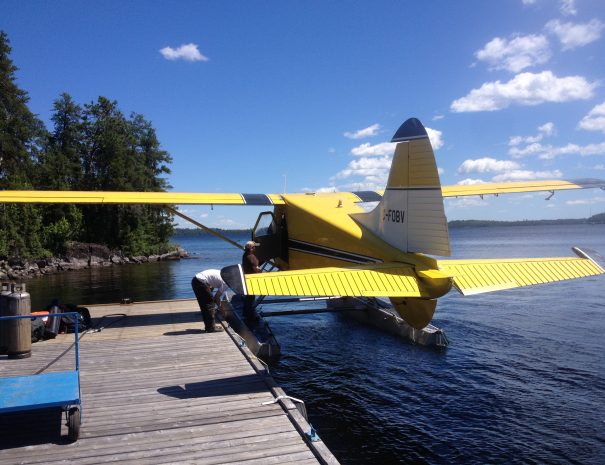 Fly-in access only at Harry Lake Lodge.