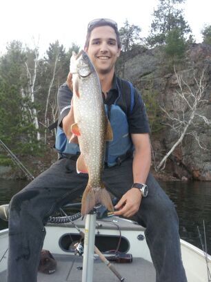 Posing with fish