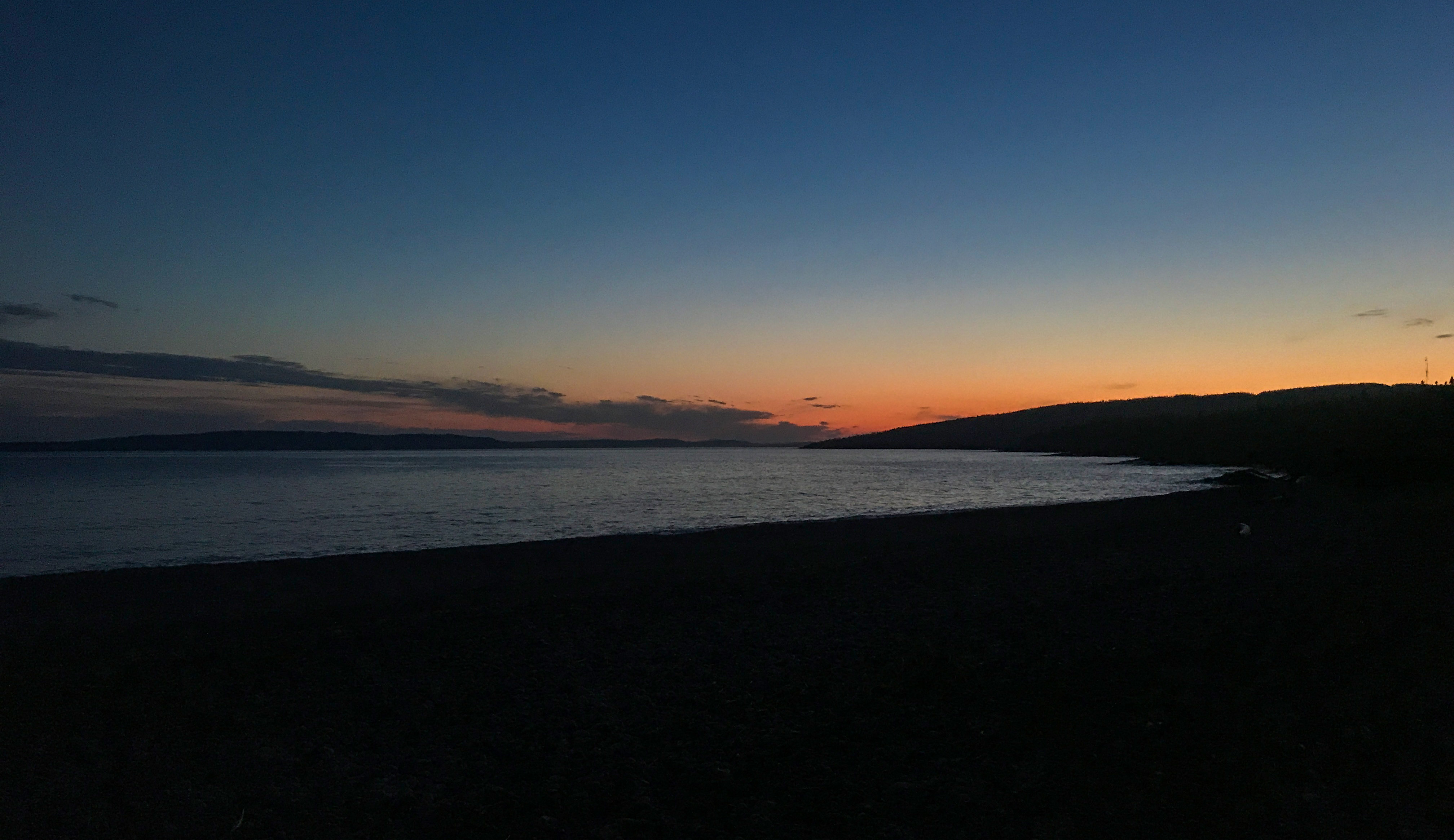 Schreiber Beach at sunset