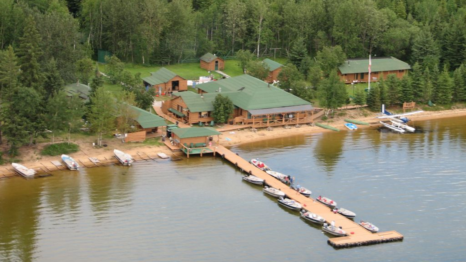 Fly in to cat Island Lodge on Trout Lake in Ontario's Sunset Country.