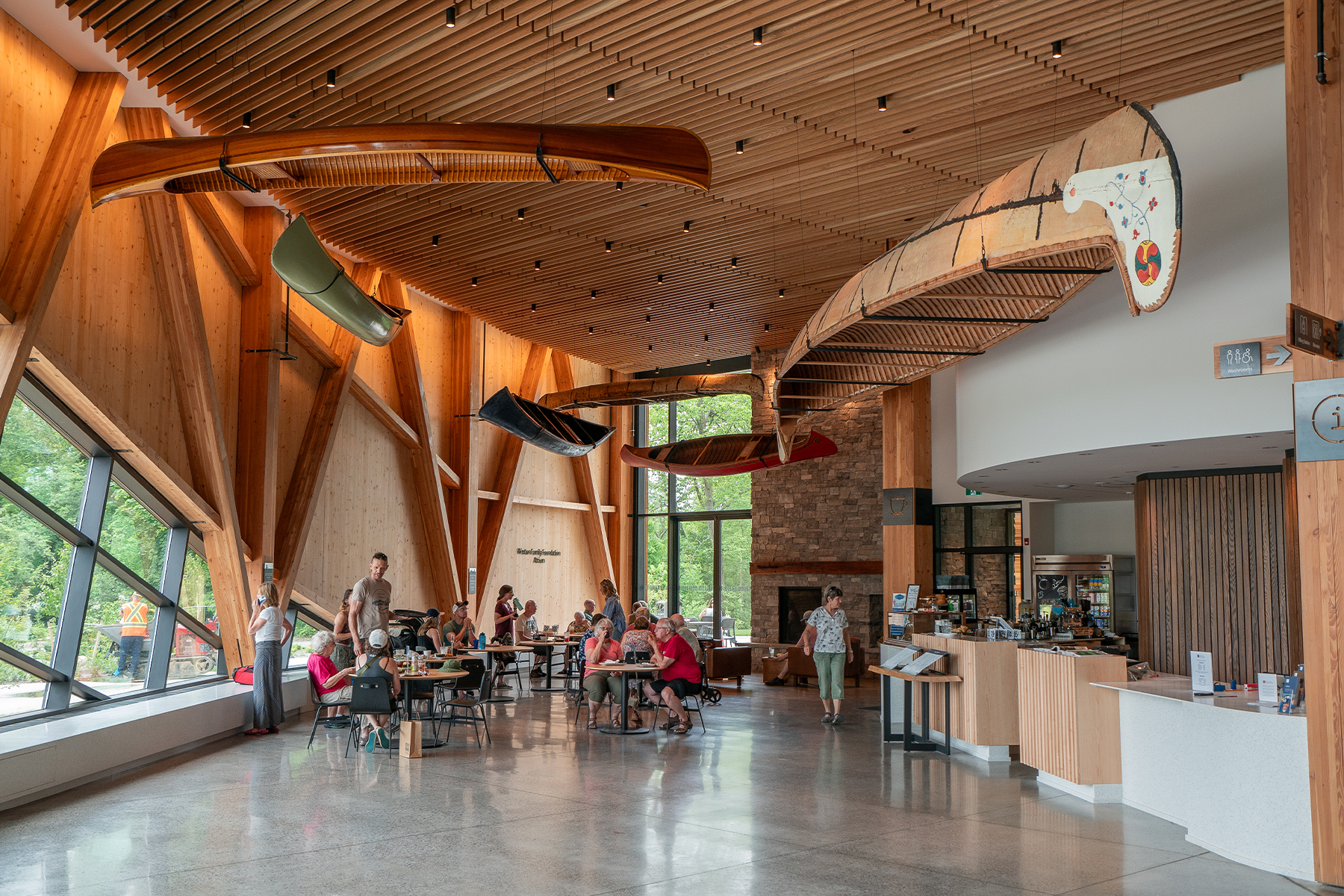 atrium at Canadian Canoe Museum