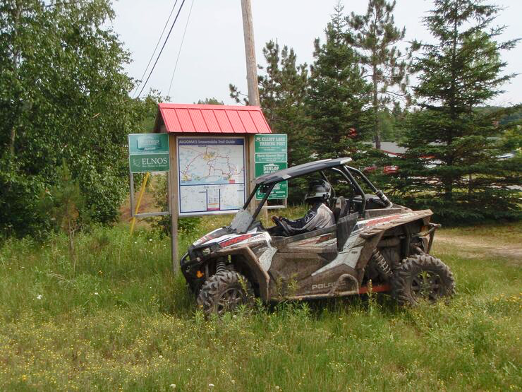 UTV on Elliot lake ATV trails