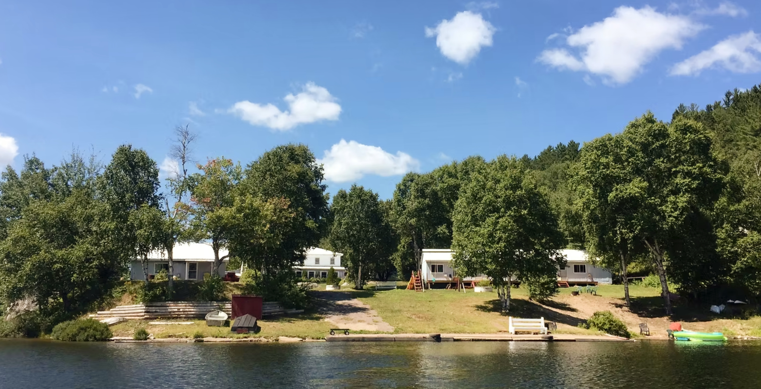 shoreside view of Wilderness Lake Lodge